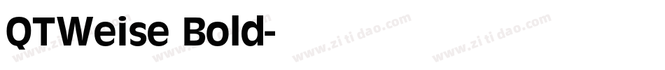 QTWeise Bold字体转换